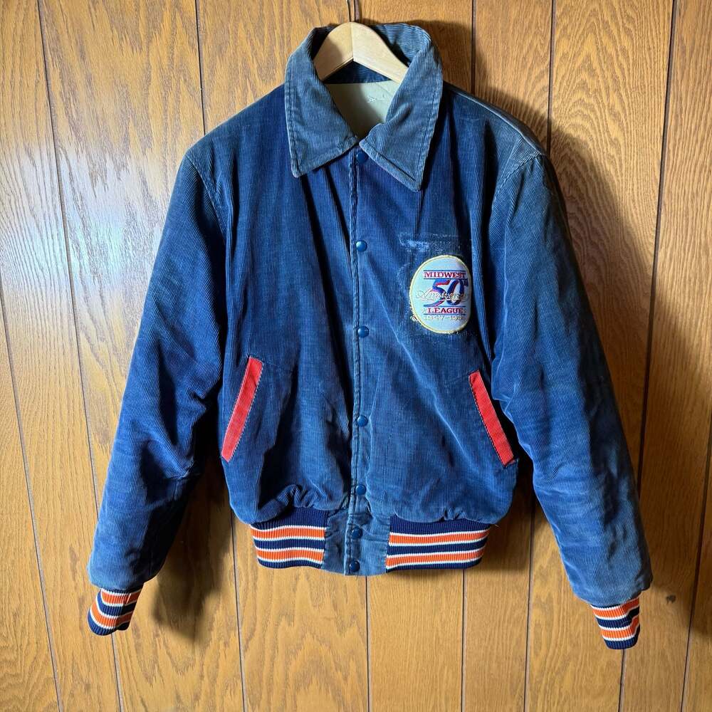 Vintage Holloway Midwest League 50th Anniversary Corduroy Jacket 1947-1996